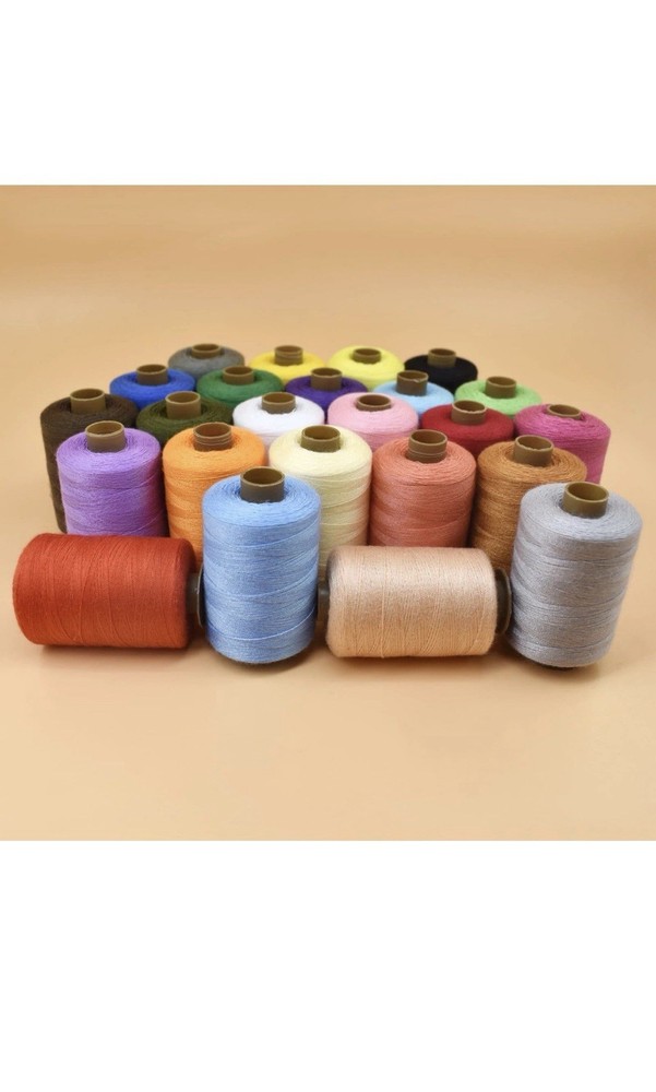 SHRJ 24Pcs Sewing Thread Spools Set 1000 Yards Per Spool Mixed Cotton Threads...
