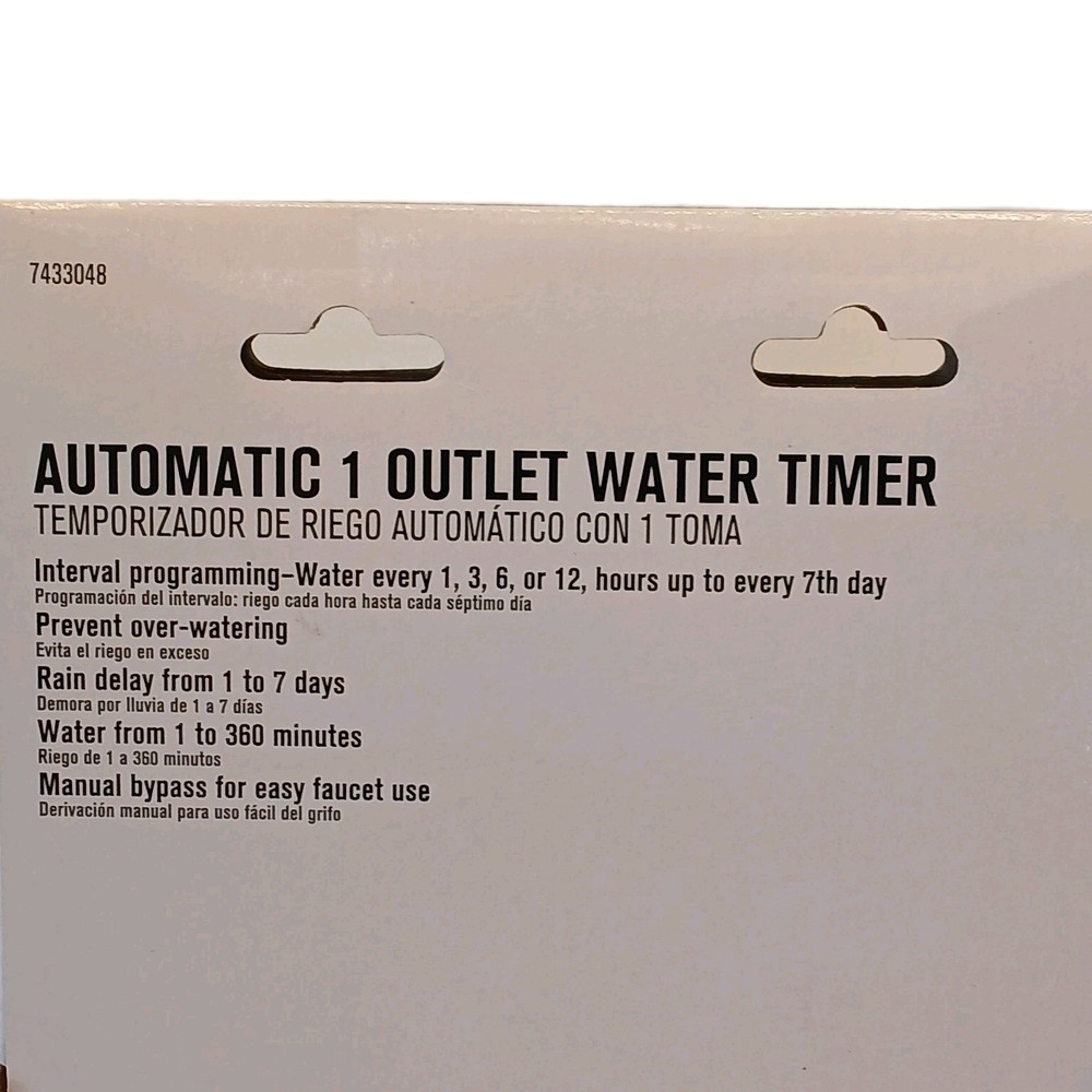 Automatic Water Timer, 1 Outlet by Ace, Interval Programming, Manual Bypass NIB