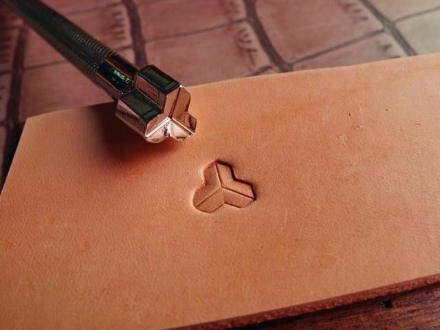 Stainless Steel  leather craft Geometric Decorative pattern Stamp Tool 9mm