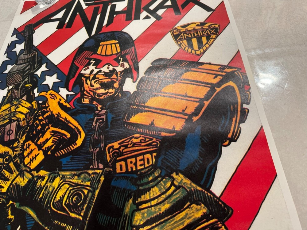 ANTHRAX I AM THE LAW POSTER ORIGINAL