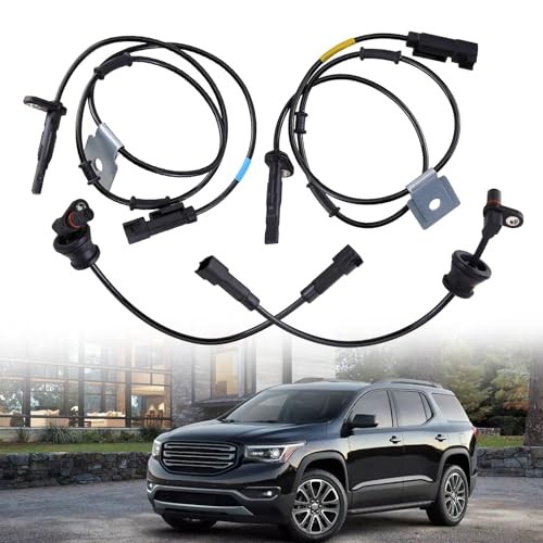 ABS Wheel Speed Sensor 4Pcs Front Rear Right & Left Fit 2010-2017 for Chevy