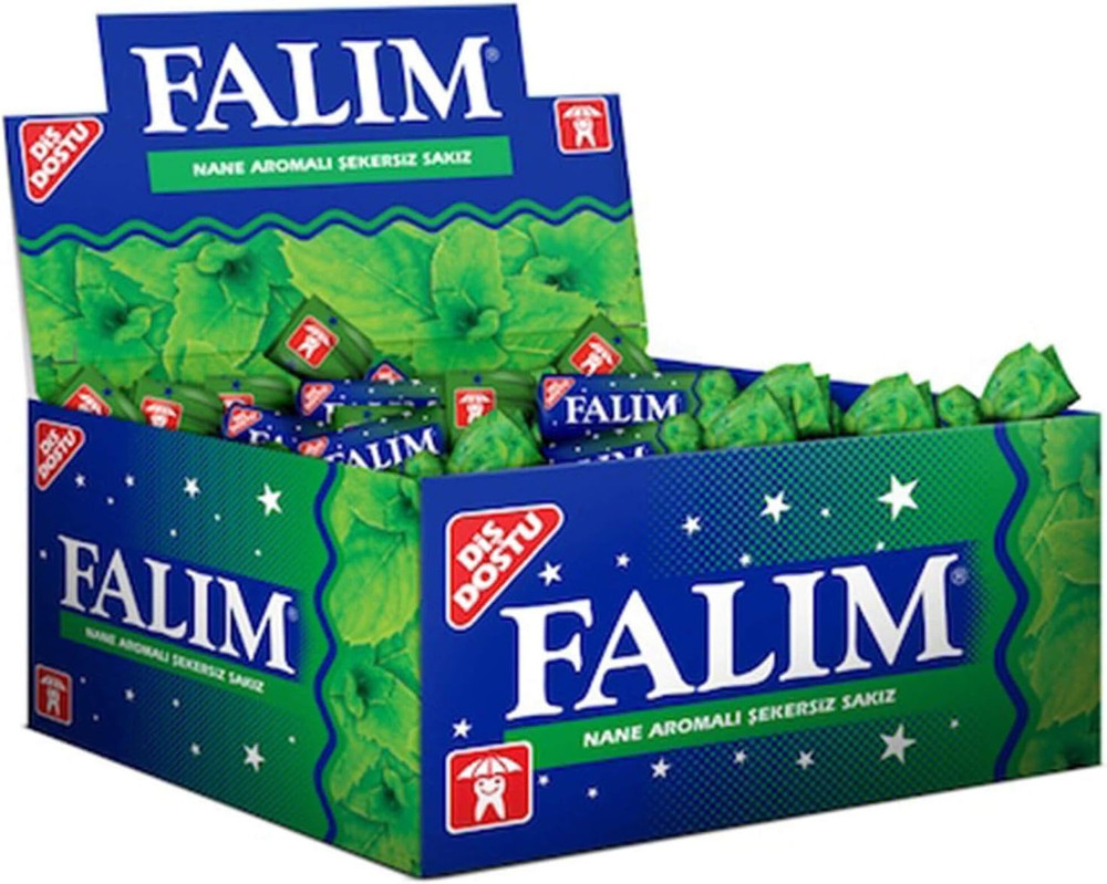 Sugarless Plain Gum Individually Wrapped, Mint Flavored, 100 Piece