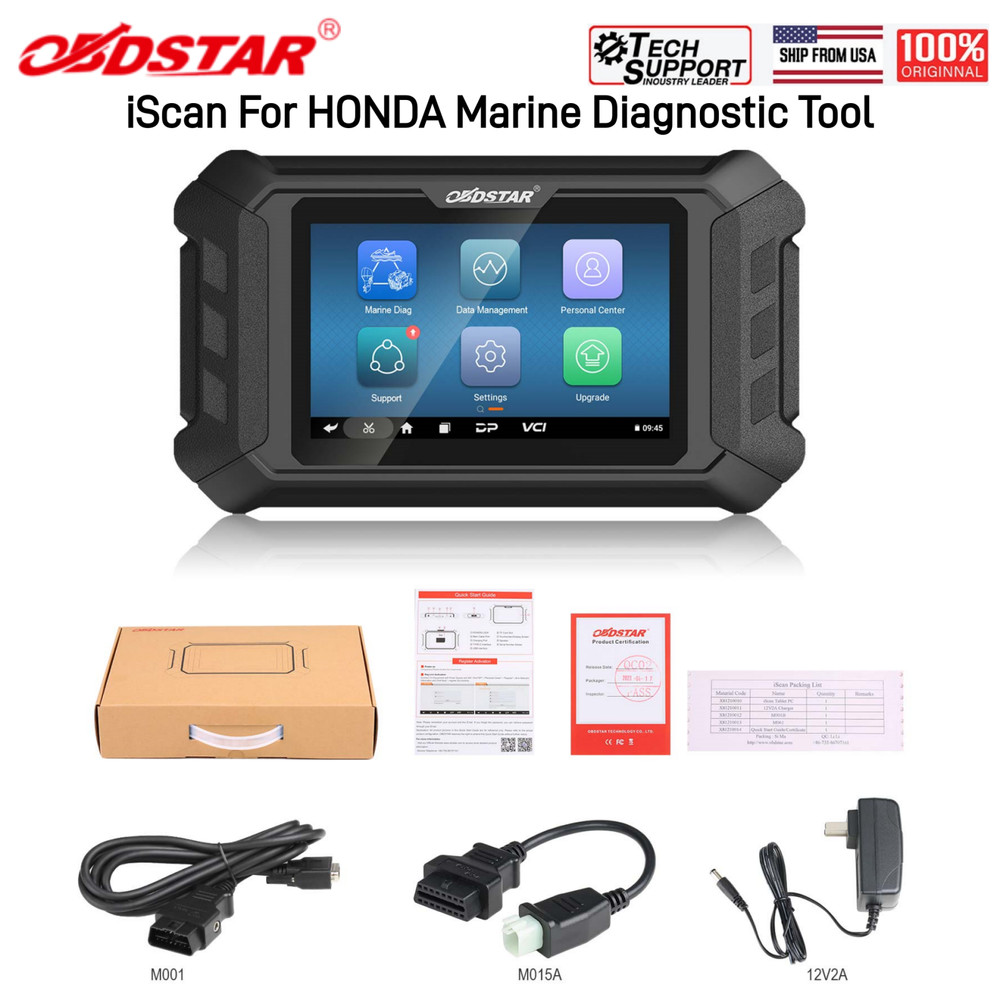 OBDSTAR iScan for HONDA Marine Diagnostic Code Read&Clear Flow Action Tester