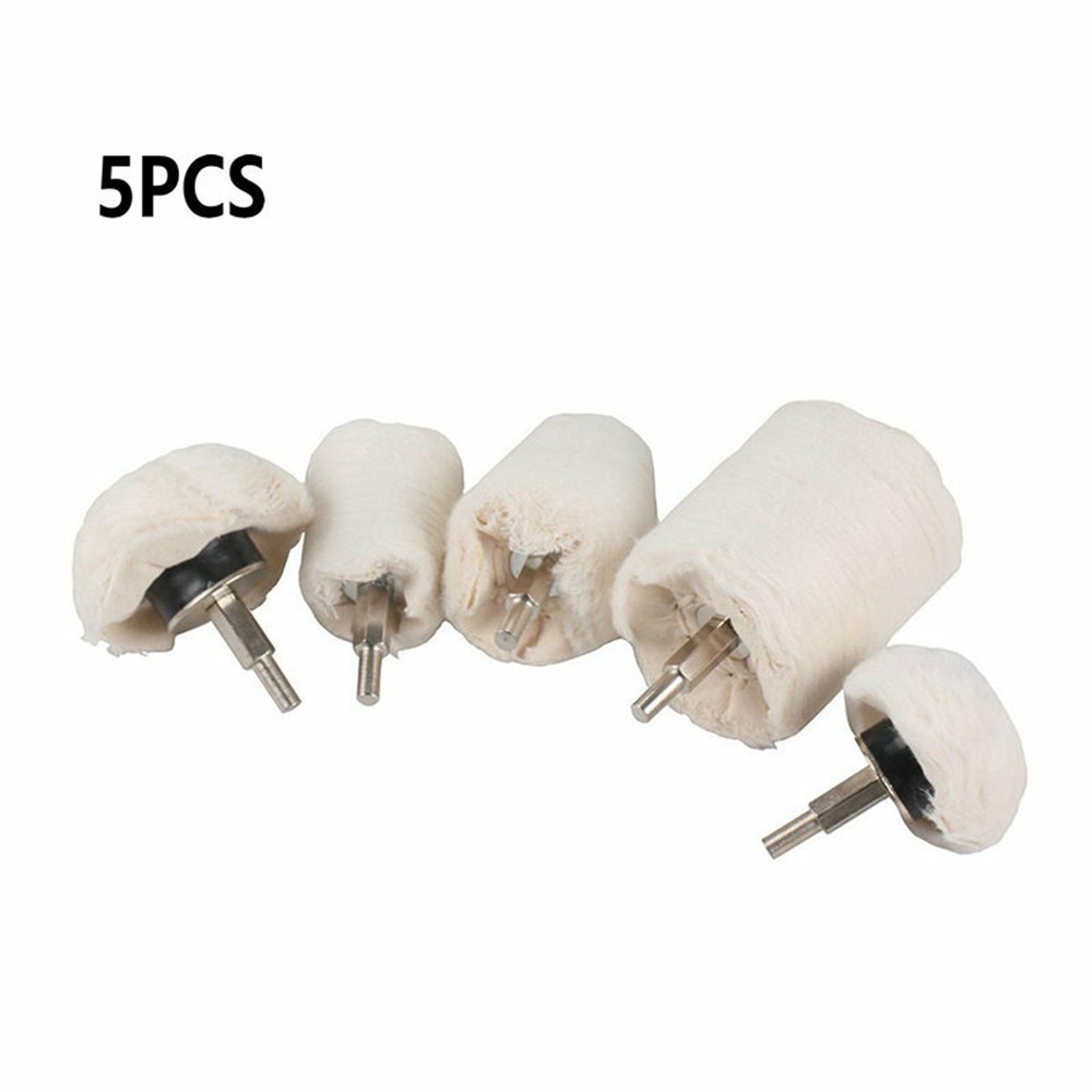 5X Polishing Pad Kit for Drill Buffer Wheels 6MM Shank Professional Grade