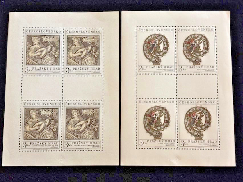 1971 CESKOSLOVENSKO - MNH 1952-53A - MINI - SHEETS