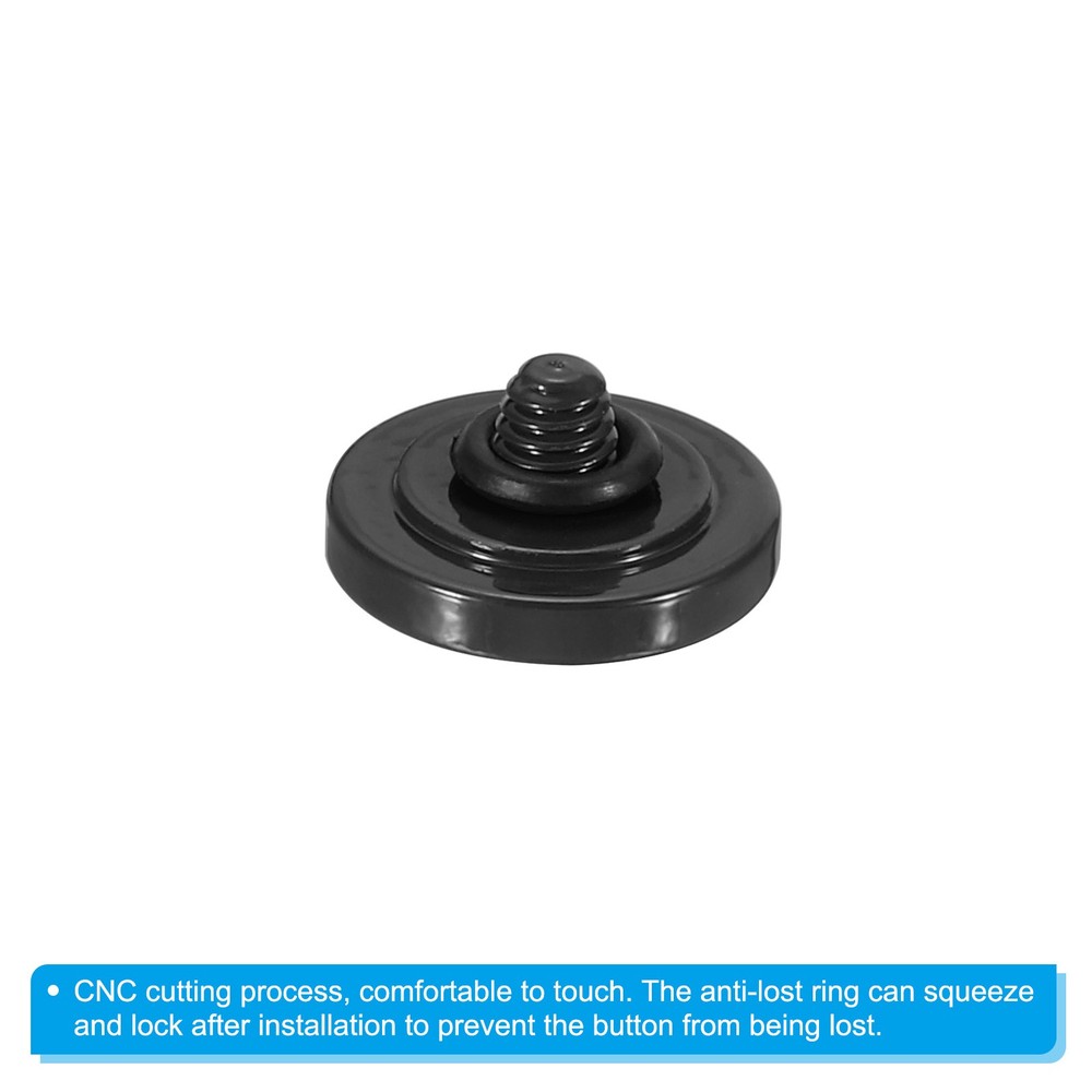 4pcs Soft Shutter Release Button Copper Camera Shutter Button Concave Black