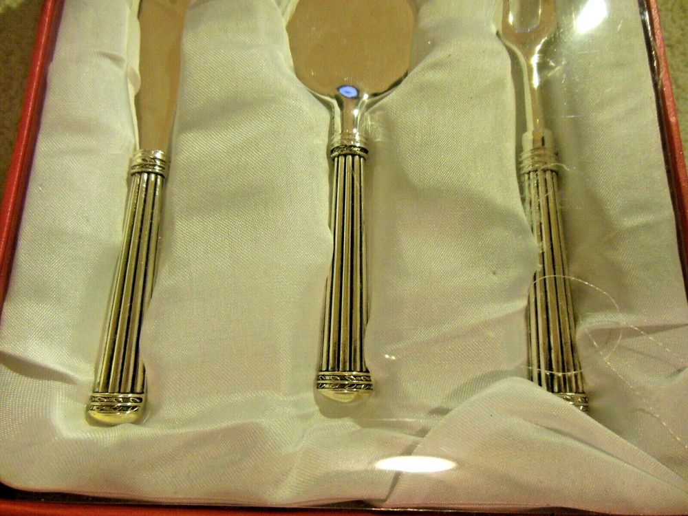 GRACE'S TEAWARE ** { CHEESE FORKS / Silver Plated } ** Free Shipping