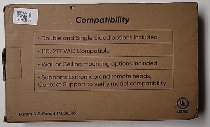 Hexmodal Smart Exit Sign, Red HEX-X-R NEW!
