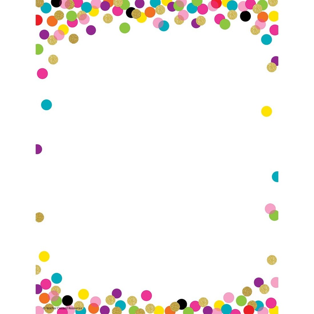 Confetti Computer Paper by Teacher Created Resources