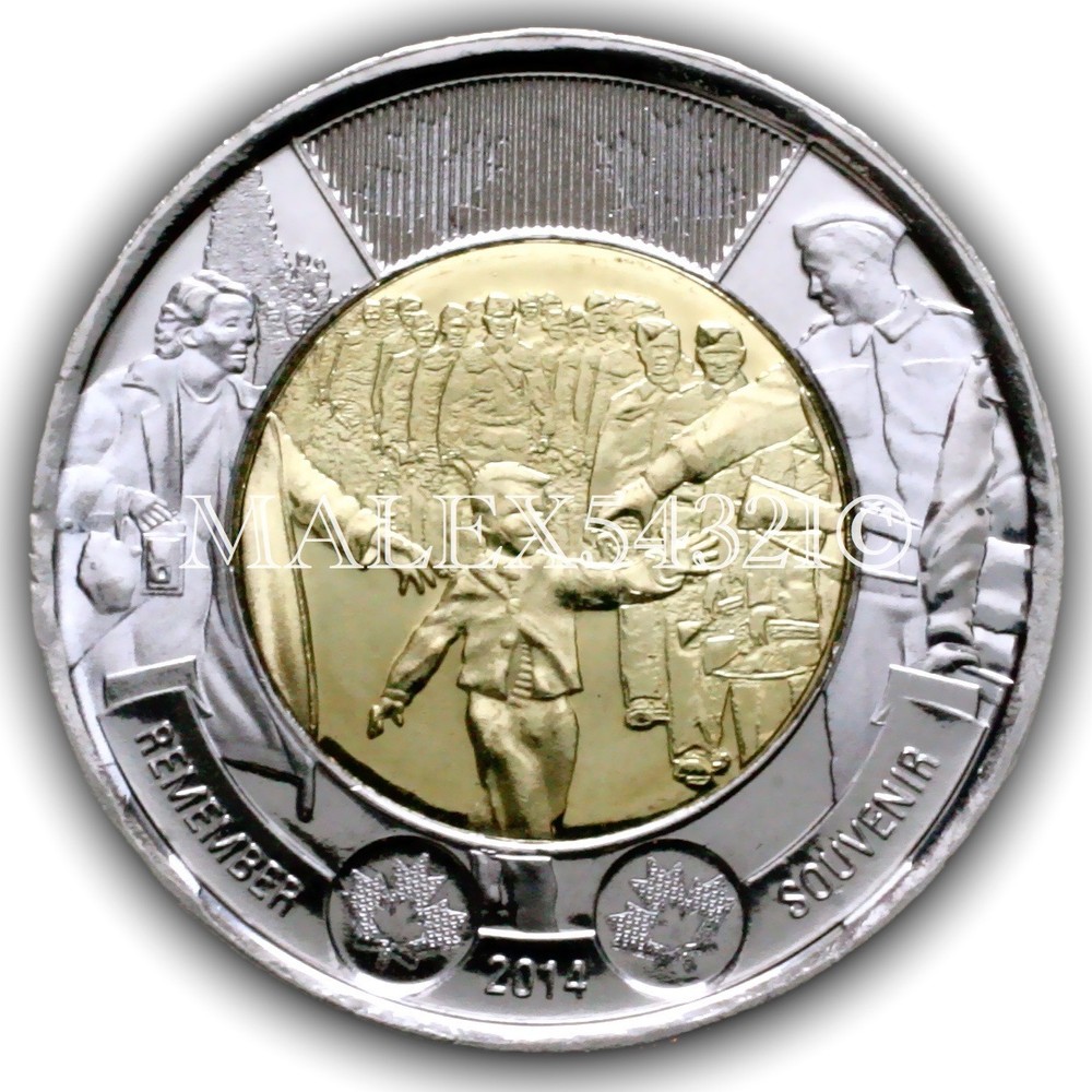 🇨🇦 ​2014 CANADA 2 DOLLARS "WAIT FOR ME DADDY" UNCIRCULATED