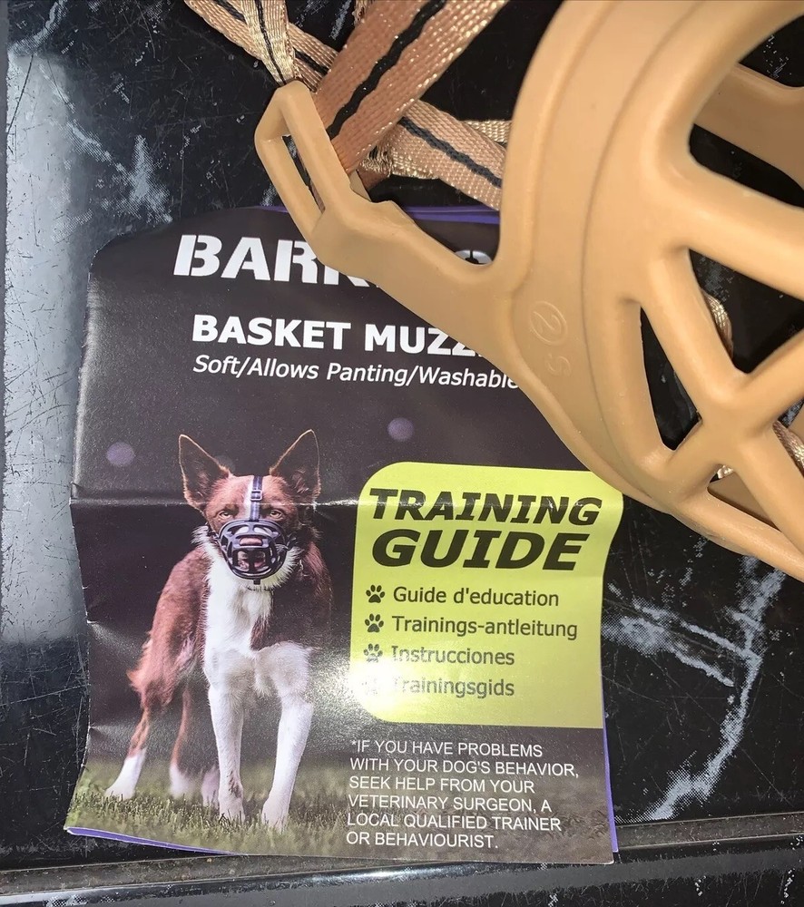 Dog Muzzle Basket Breathable | Prevent Biting Chewing & Barking Allows Drinking