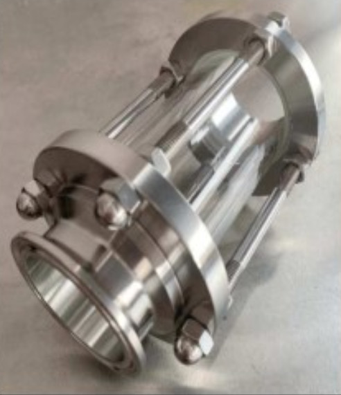 2" Stainless Tri Clamp Glass Reflux Column Section with Copper Bubble Plate