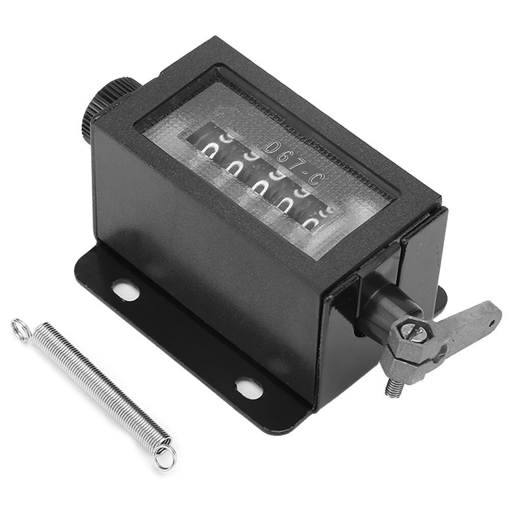 Mechanical 5-Digits Click Counter Pull Stroke Manual Hand Tally Counting