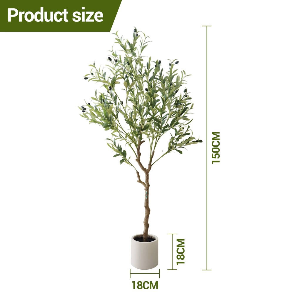 Artificial Olive Tree 150 cm Artificial Plant Artificial Plants Large Olive Tree