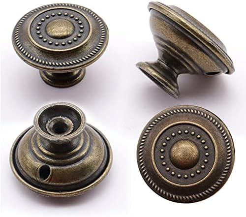 8 Vintage Antique Brass Drawer Knobs