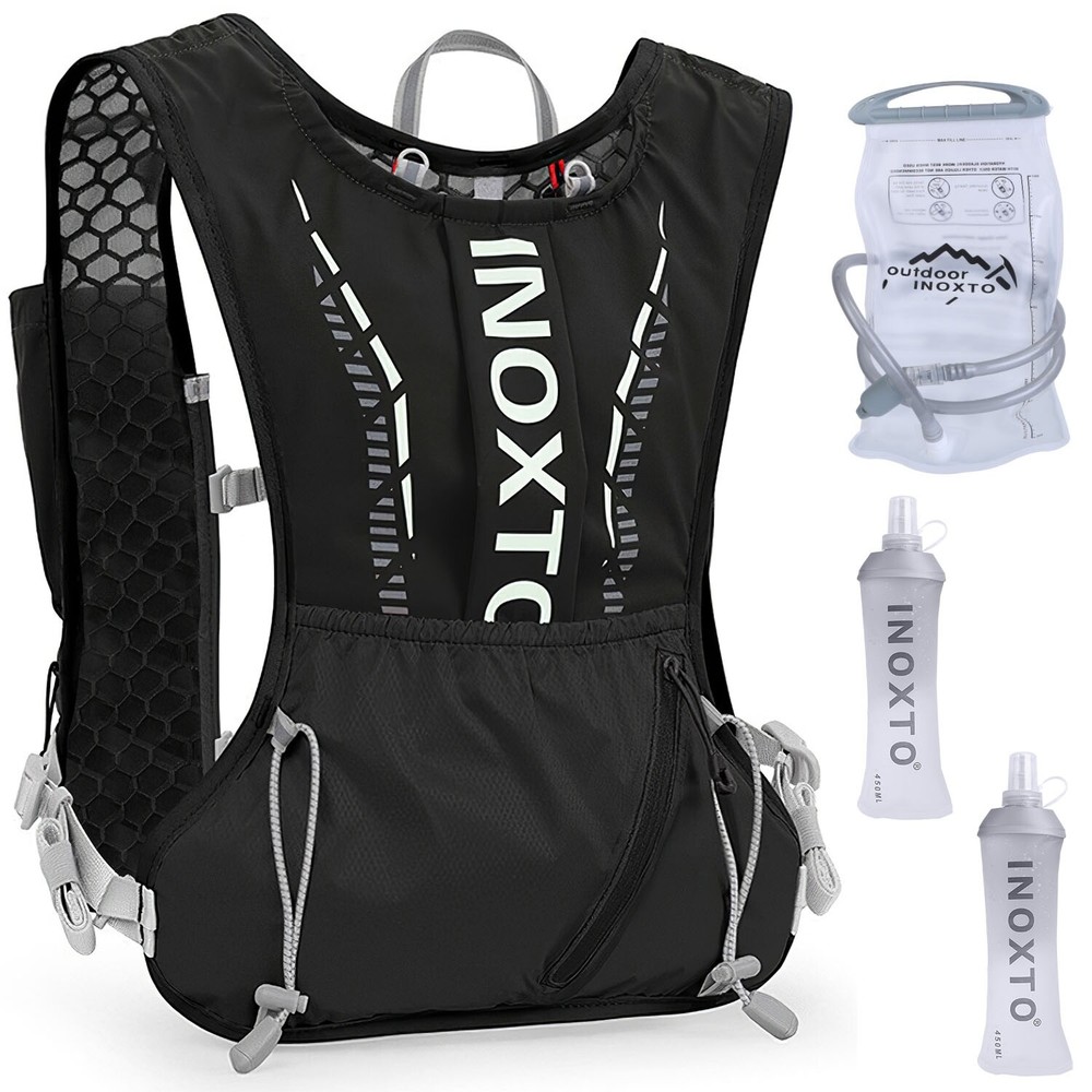 Sport Hydration Vest Running Backpack Storage Bagwith Water Bladder Adjustable