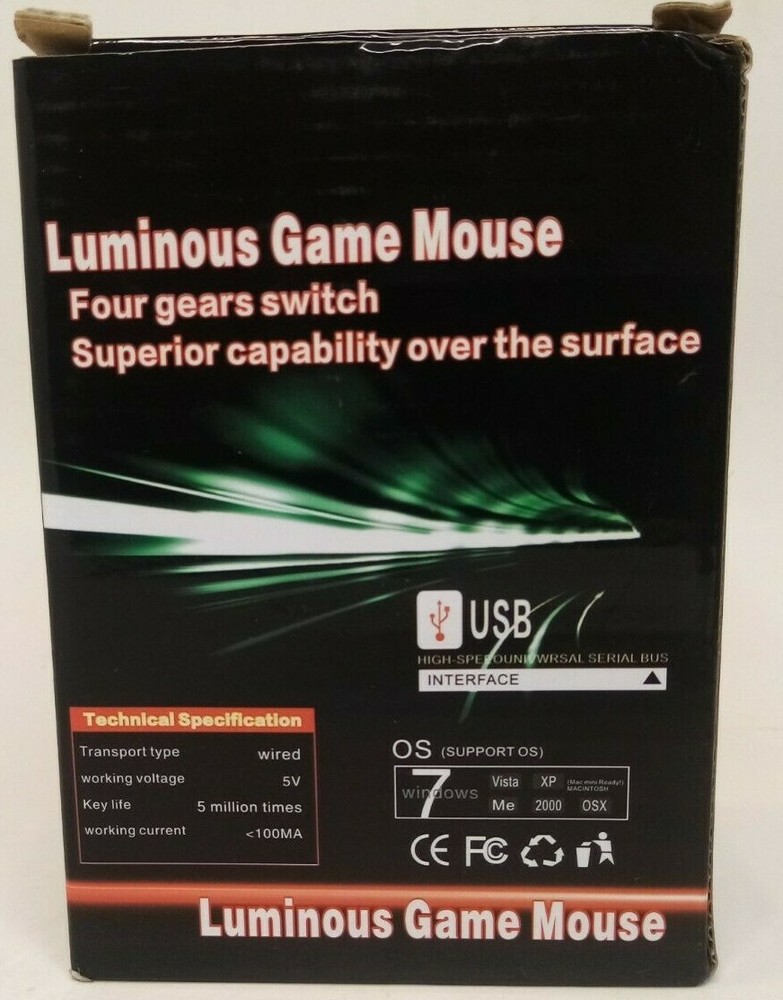 Flex Brains Led USB Luminous Game Mouse