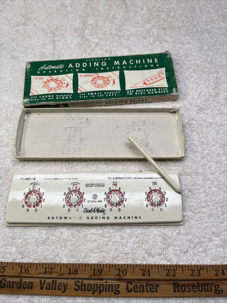 Vintage Automatic Adding Machine by Sterling