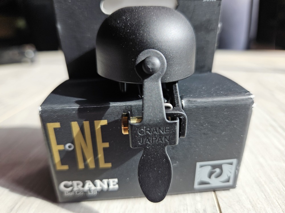 💥Bicycle Bell CRANE E-NE Black with Clamp E NE