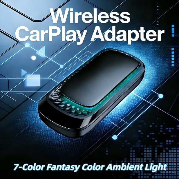 USB Auto Wireless CarPlay Adapter For iPhone Apple Wireless Dongle Plug ＆ Play