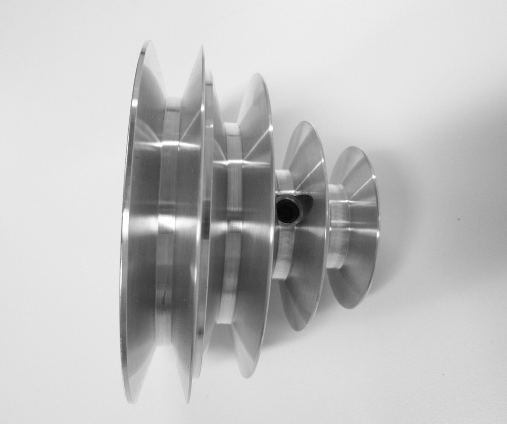4-Step Cone Pulley with 1/2 Bore; Replacement for Lathe, Drill Press, Scroll Saw