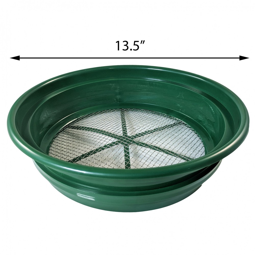Gold Sifting Classifier 1/4" Mesh Screen Sieve Prospect Pan