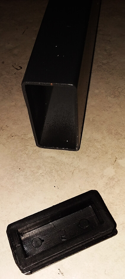 TWO USED BOWFLEX HVT Endcaps for Frame Feet