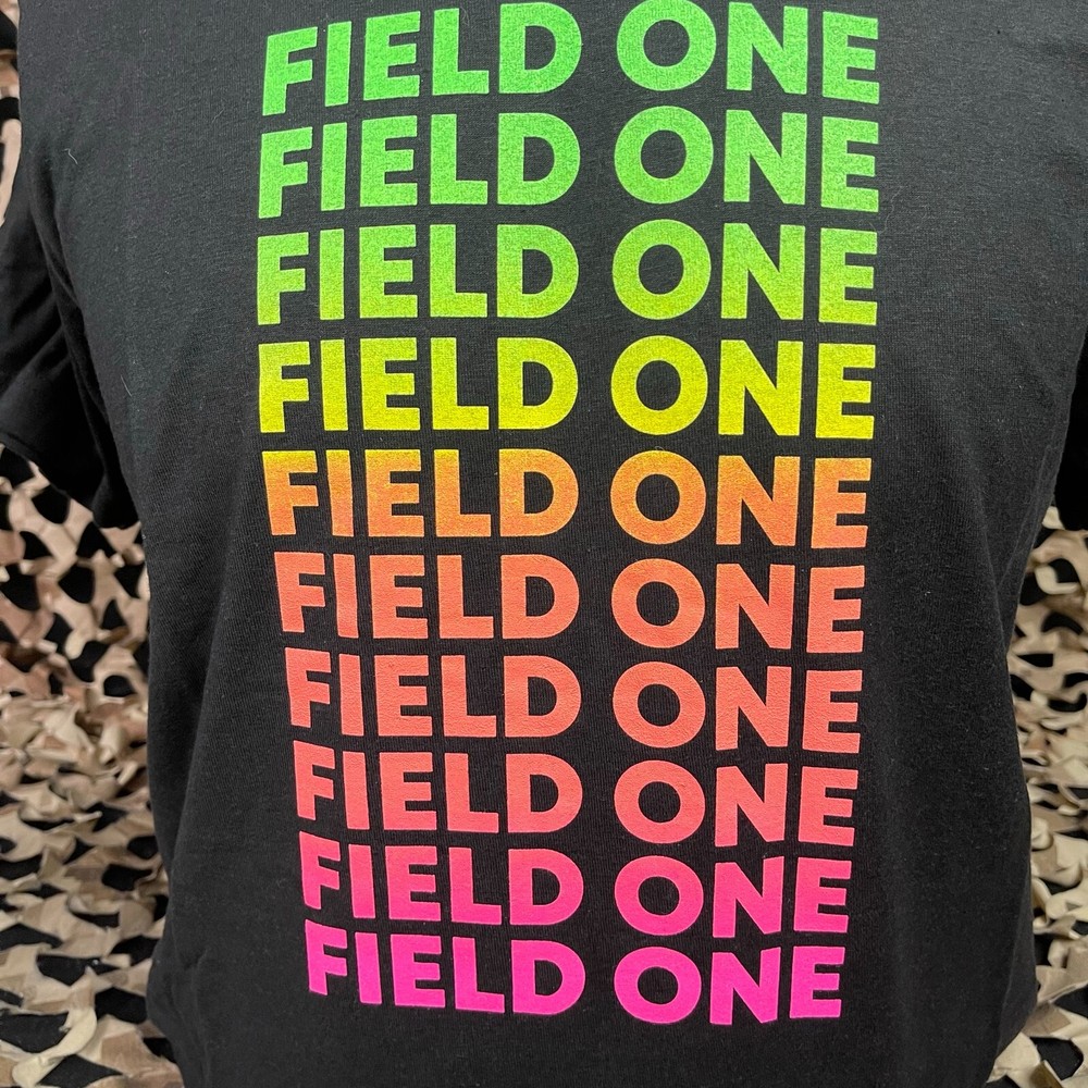 NEW Field One Repeat T-Shirt - Black - Medium