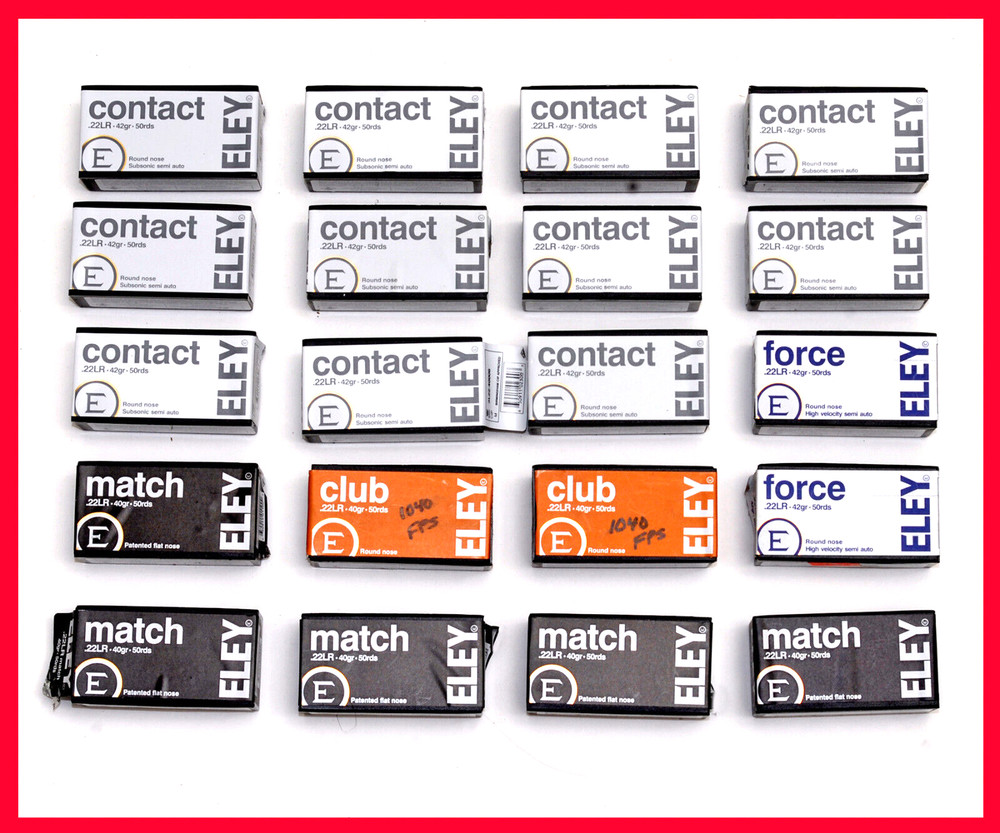 20 EMPTY ELEY 50 Round 22 LR  ** BOXES ONLY **