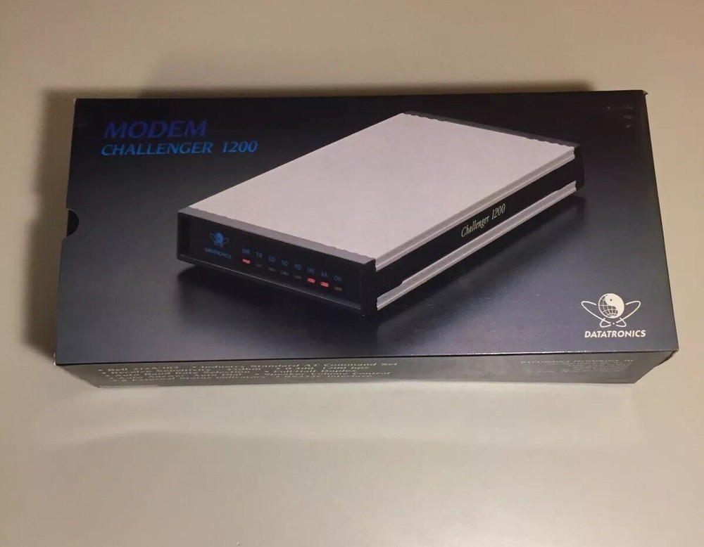 Vintage Datatronics Technology Modem Challenger 1200 Complete In Box