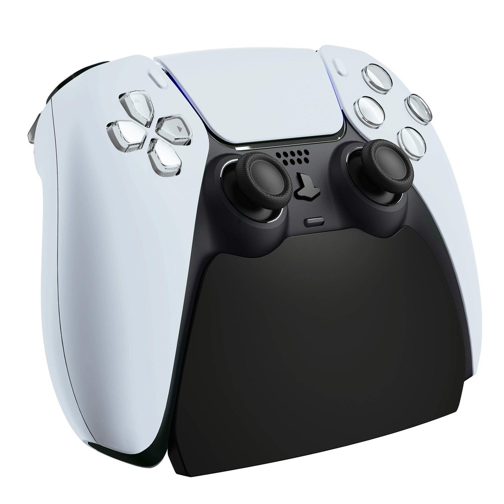 PlayVital Solid Black Controller Display Stand for ps5, Gamepad Accessories D...