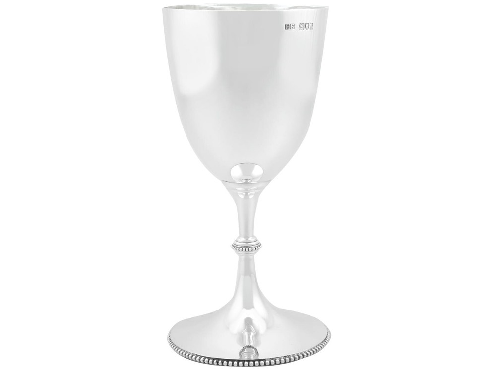 Antique Victorian Sterling Silver Goblet