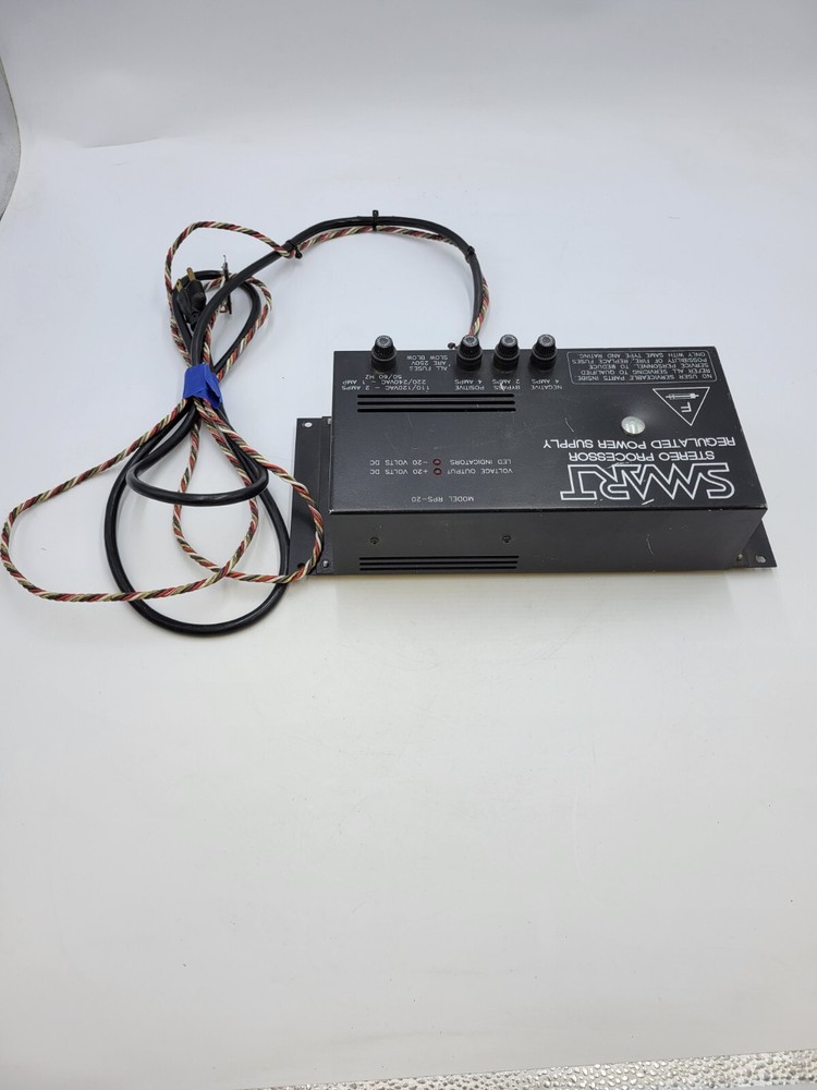 Smart RPS-20 Stereo Processor Regulated Power Supply Used Black