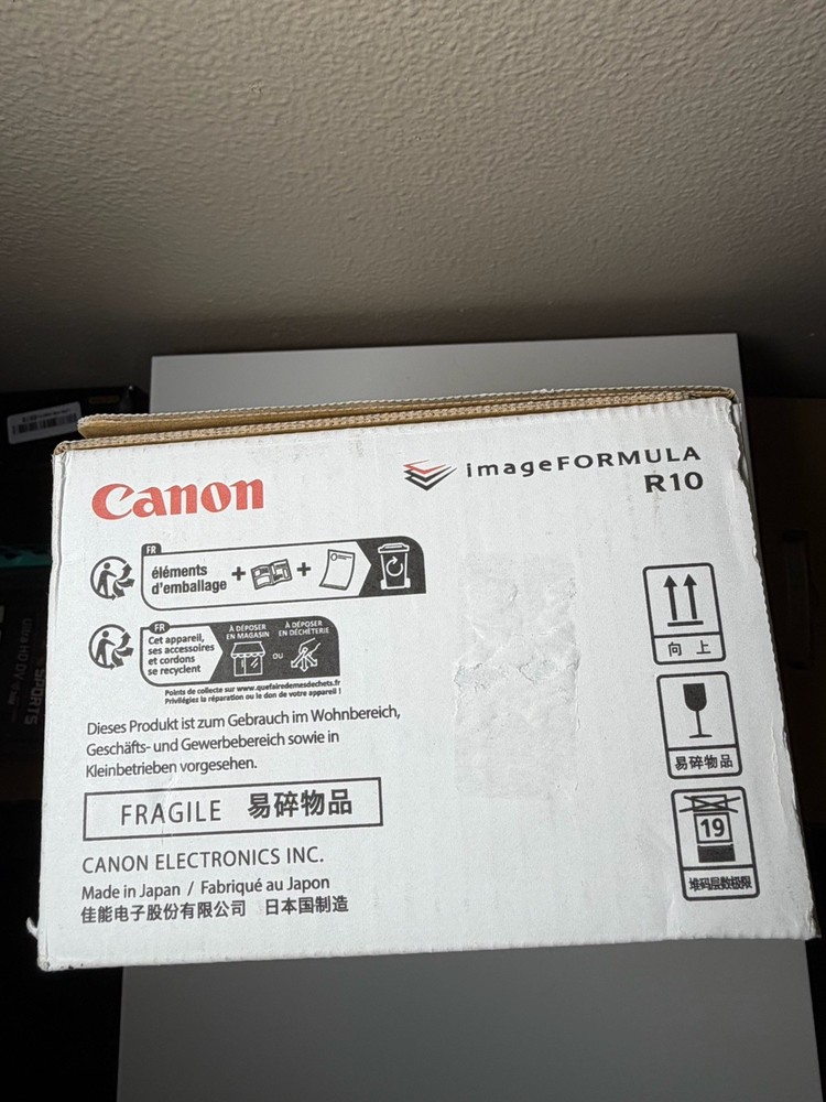 Canon imageFORMULA R10 Portable Duplex Document Scanner