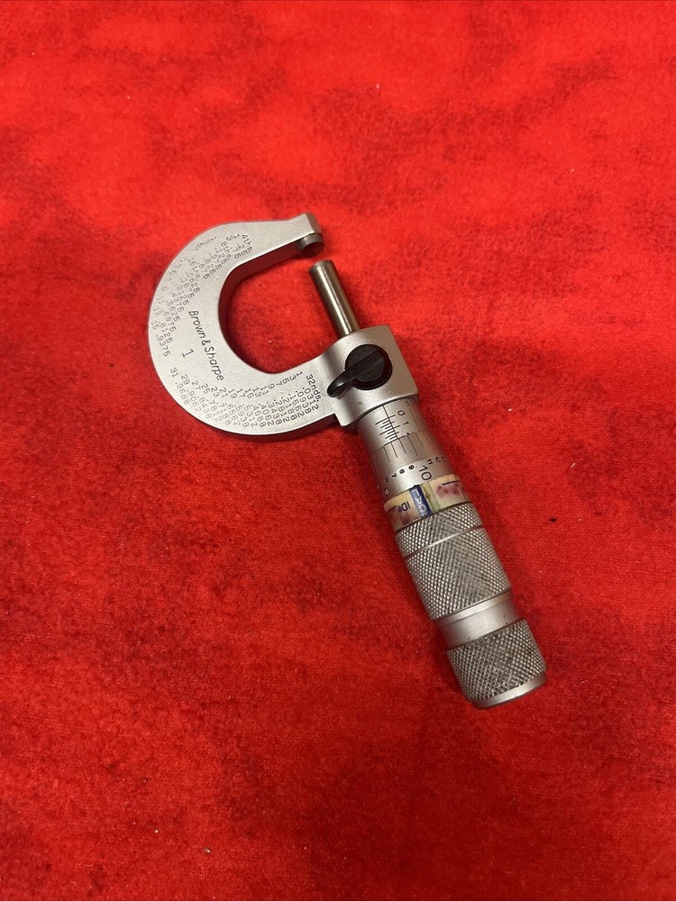 BROWN & SHARPE NO. 1 OUTSIDE MICROMETER CALIPER (k3)