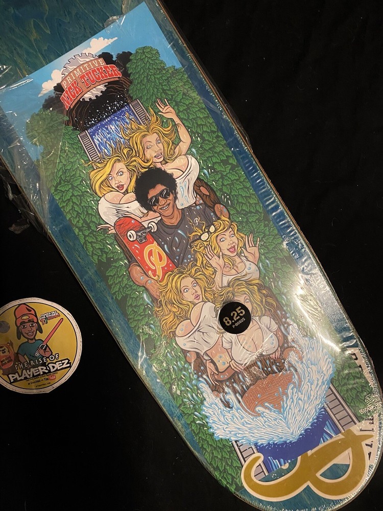 RARE SIGNED Nick Tucker Debut Pro Primitive Skateboard Deck Splash Mtn AUTOGRAPH