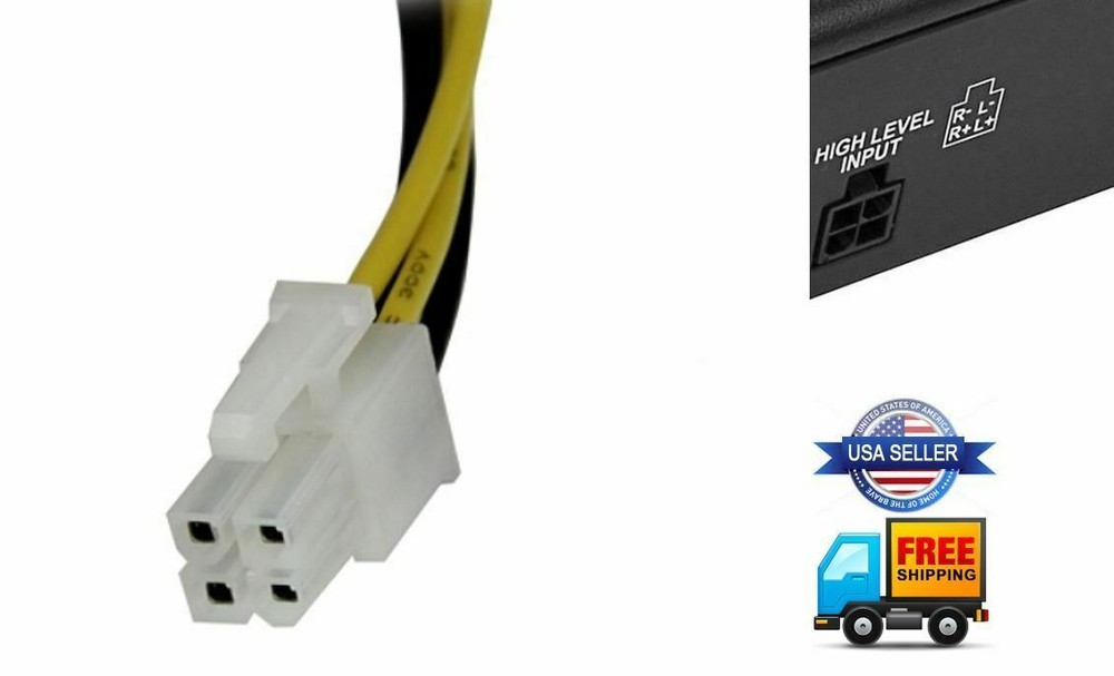 Speaker High Level Input Plug 4-Pin DIAMOND AUDIO MICRO1V2 MICRO2V2 MICRO4V2 5V2