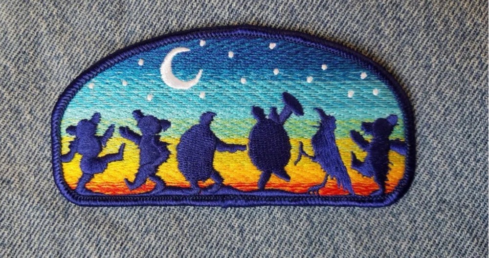 Grateful Dead Patch- Moondance Iron-on embroidered patch.