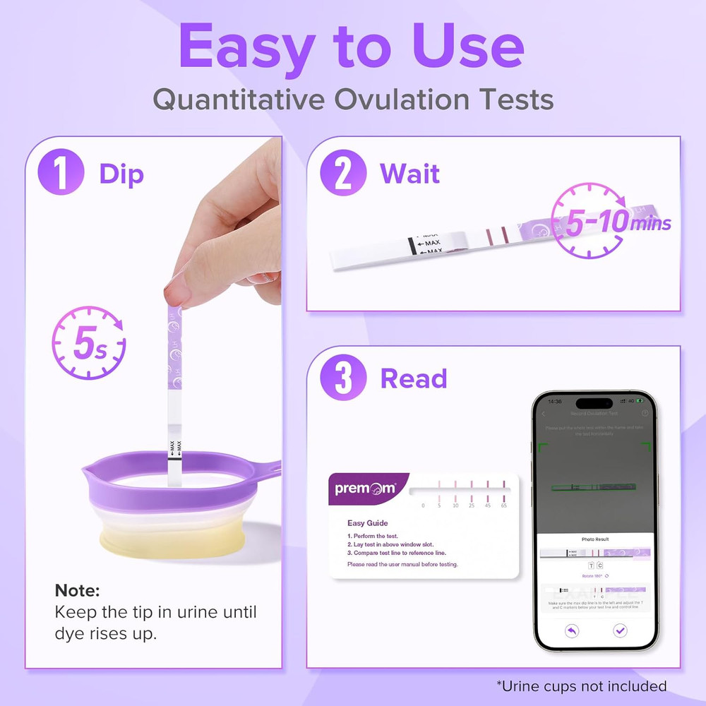 Quantitative Ovulation Predictor Kit：40 Ovulation Tests + 10 Pregnancy Tests - A