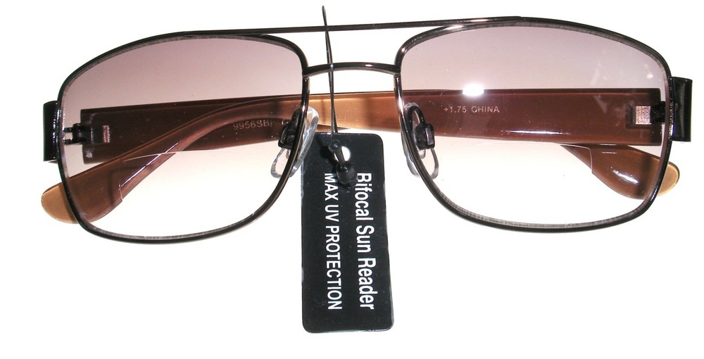 BIFOCAL PILOT AVIATOR READING CHEATERS SPECS SPEX  SUNGLASSES