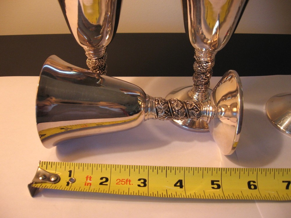 21 Plator Silver Goblets