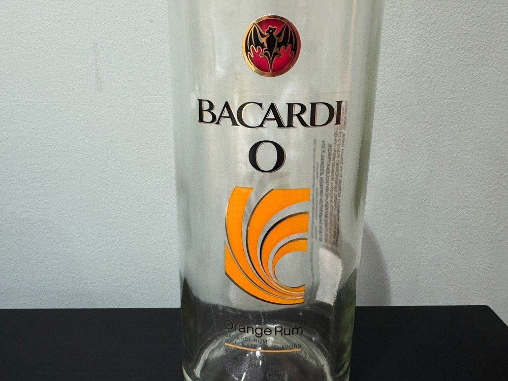 Barcardi O - Bacardi Orange - EMPTY Bottle - 1 litre - Collectable