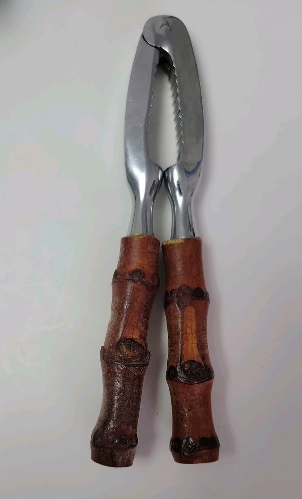 Vintage MCM Bamboo Handled Nutcracker / Lobster Cracker - Japan
