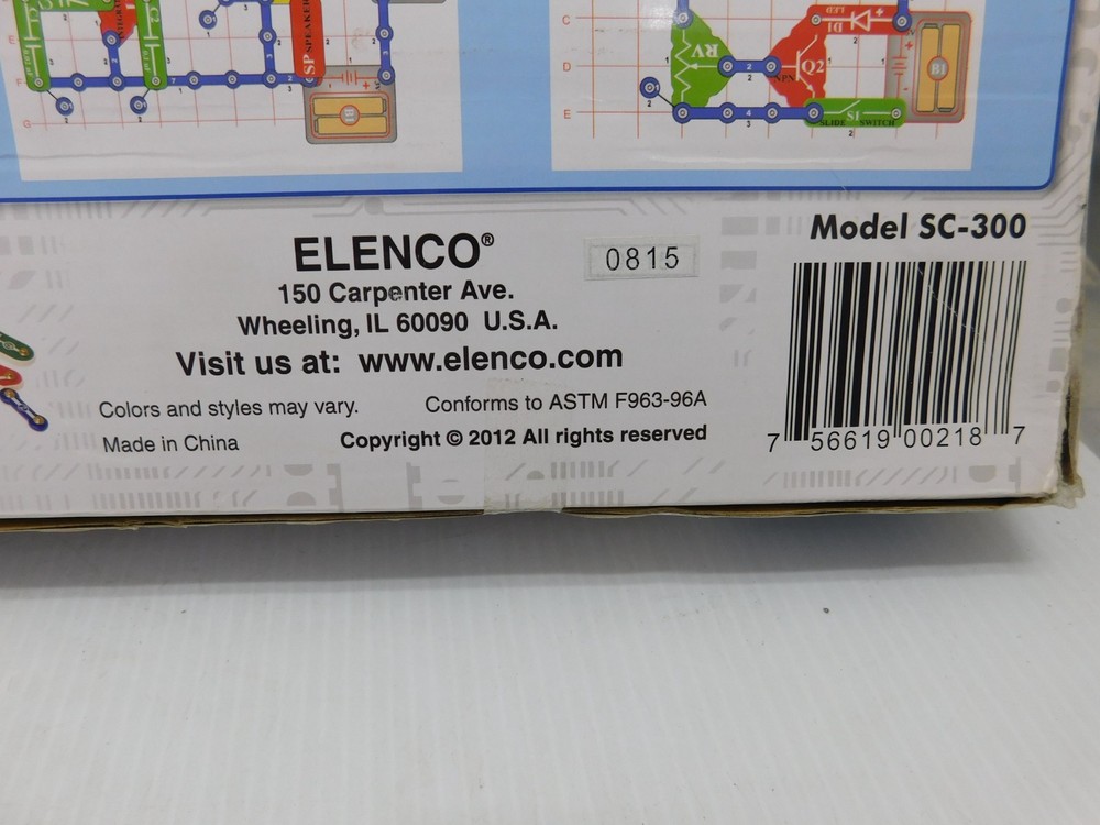 Elenco Electronic Snap Circuits Kit, SC-300, complete, 2012