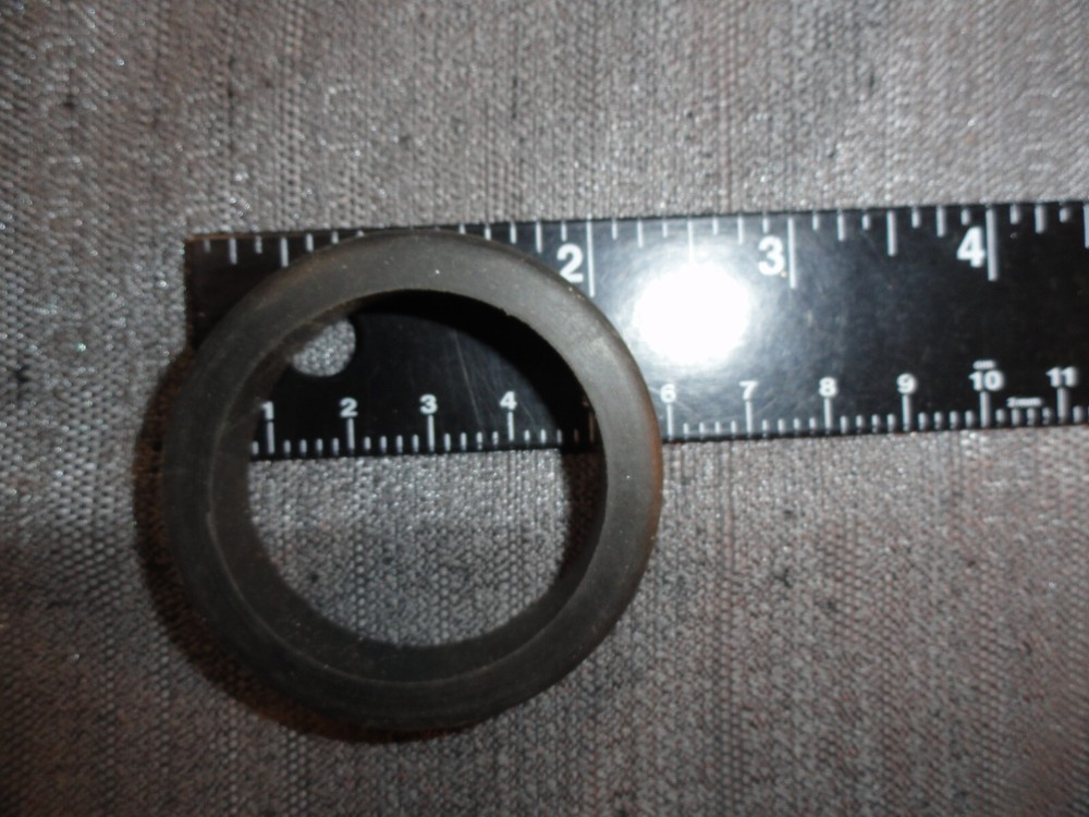 QUANTITY 4 BLACK RUBBER SEALS 2 1/4 INCH DIAMETER