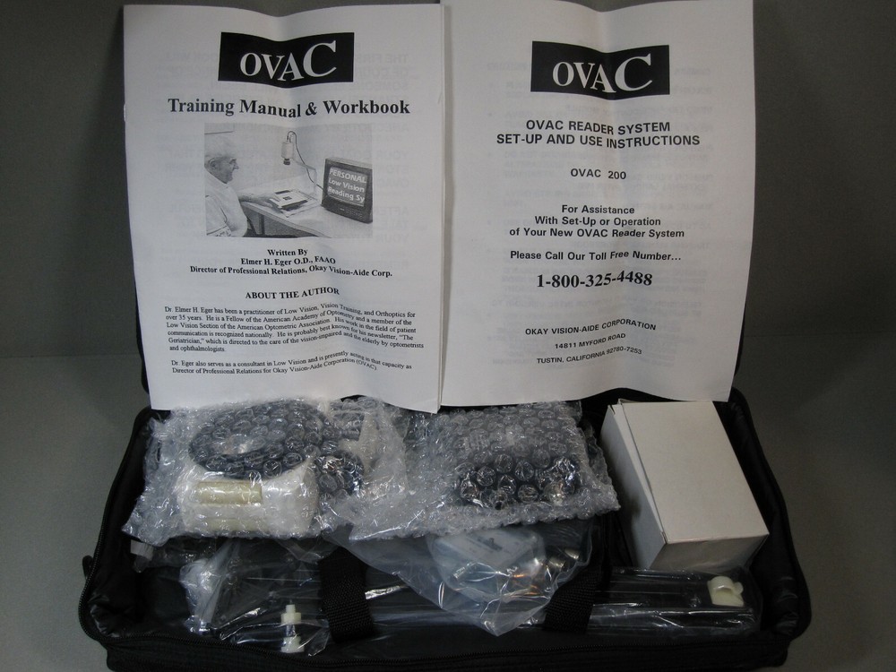 Ovac 200 Low Vision B/W Enhanced Reading System - Excellent Condition