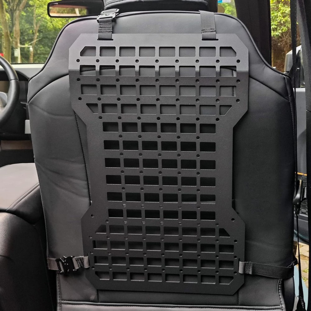MAIKER 2pcs Tactical Rigid Molle Aluminum Insert Panel Seat Back Organizer Mo...