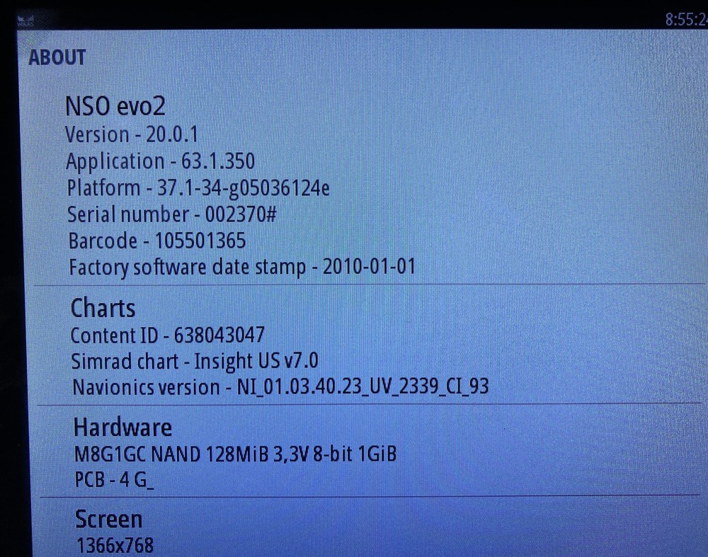 Simrad NSO EVO2 NSO-II Multi-Function Display Processor W/Amer Carto Tested Good