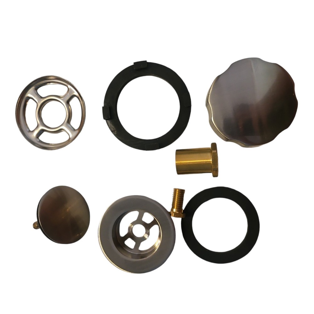 Monogram Brass Decorative PVC Bathtub Cable Drain Assembly - MB642BN