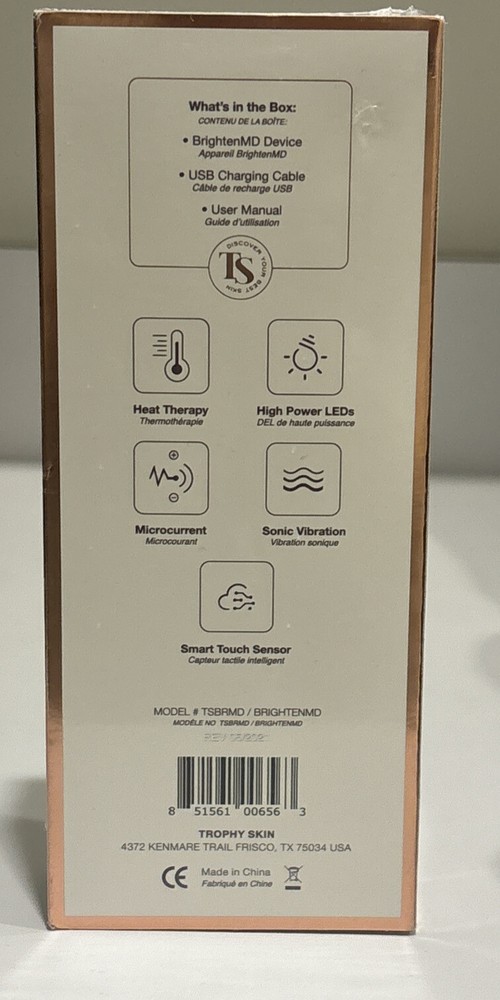NEW NIB Trophy Skin BrightenMD Multi-Function Eye, Face & Neck Tool SEaLED ATHNT